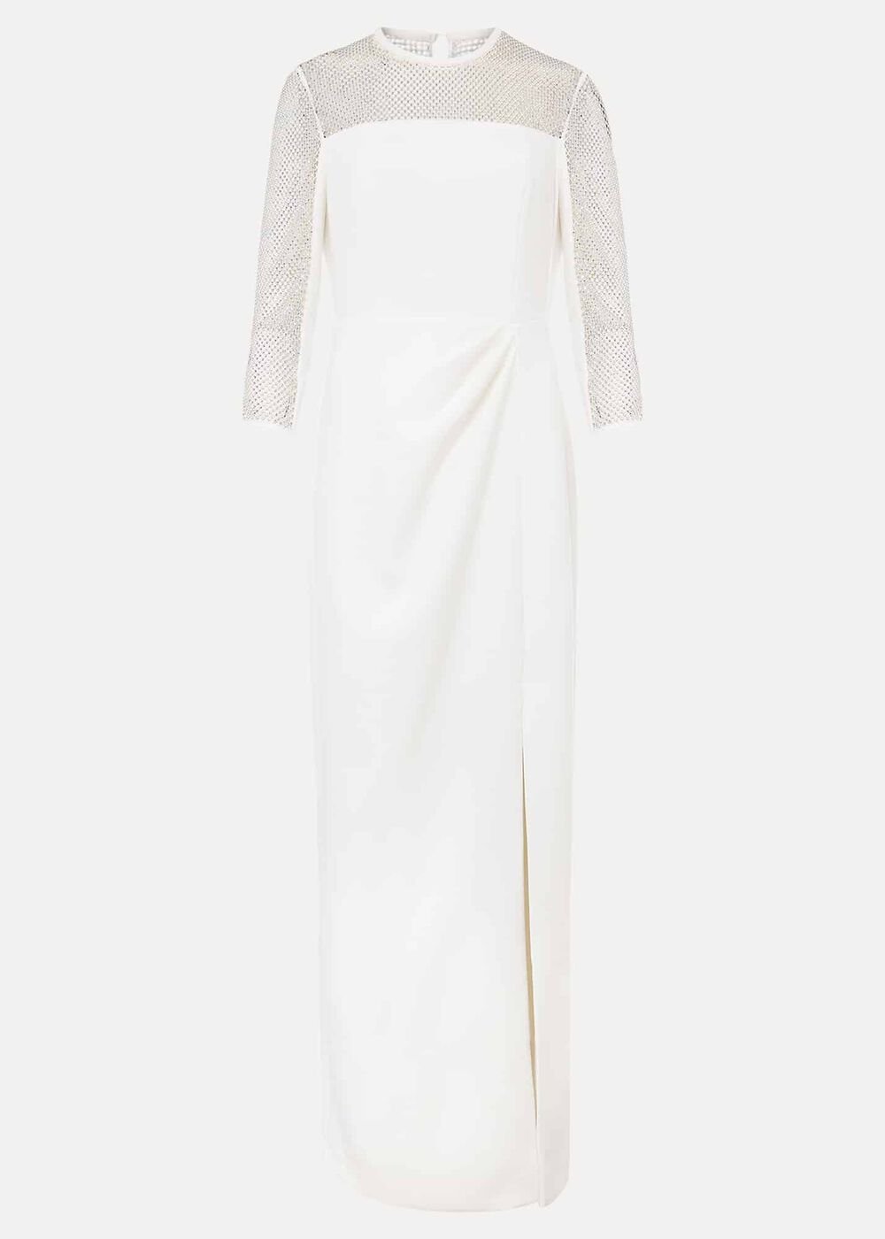Belle Embellished Maxi Dress Ivory