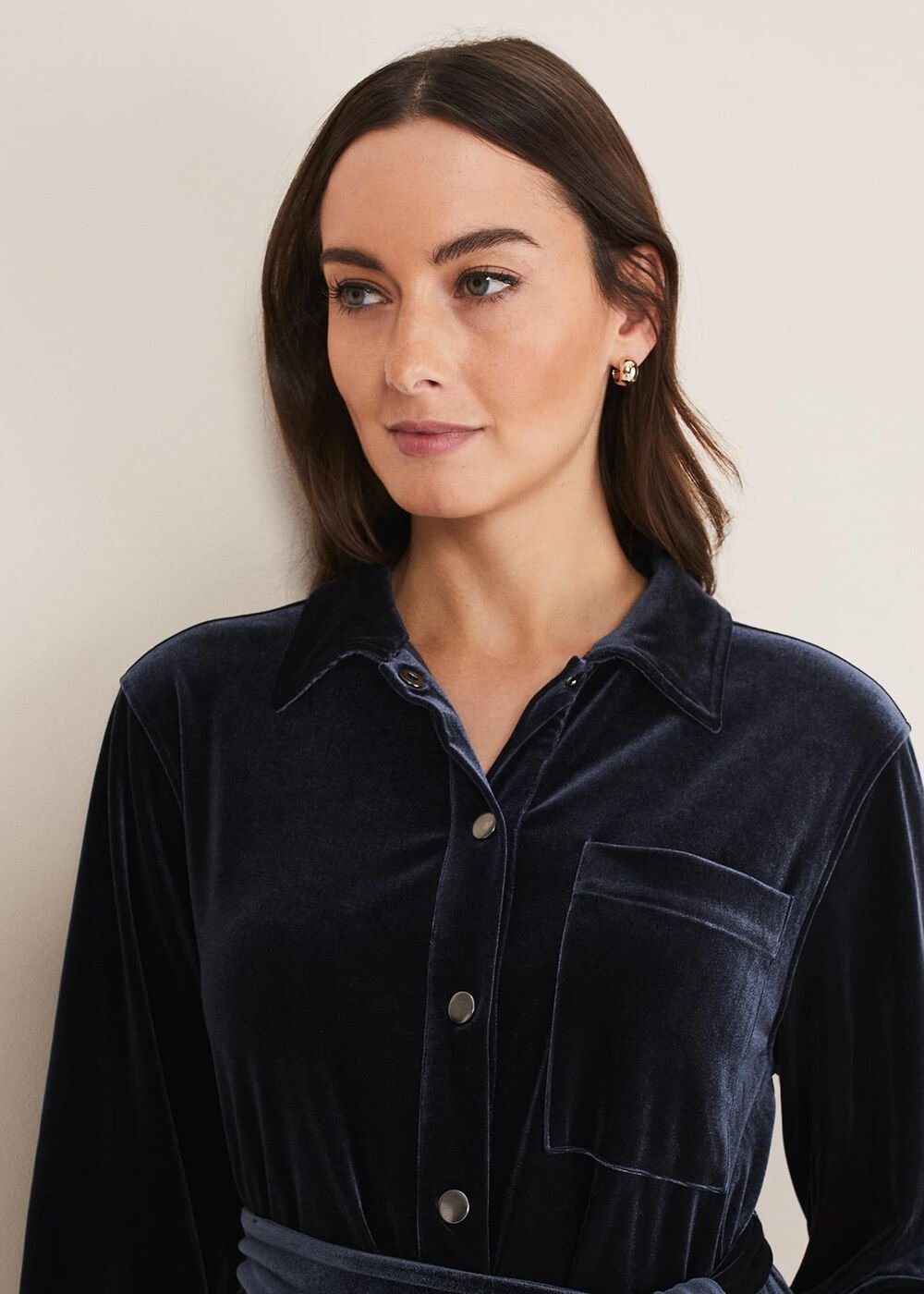 Nala Velvet Jumpsuit Charcoal