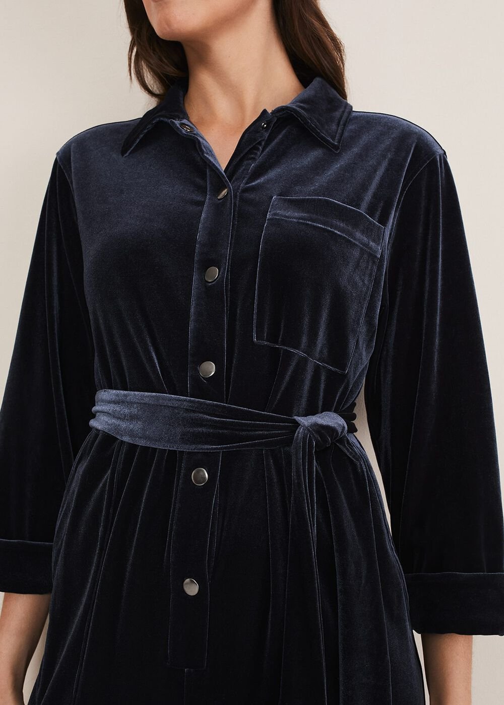 Nala Velvet Jumpsuit Charcoal