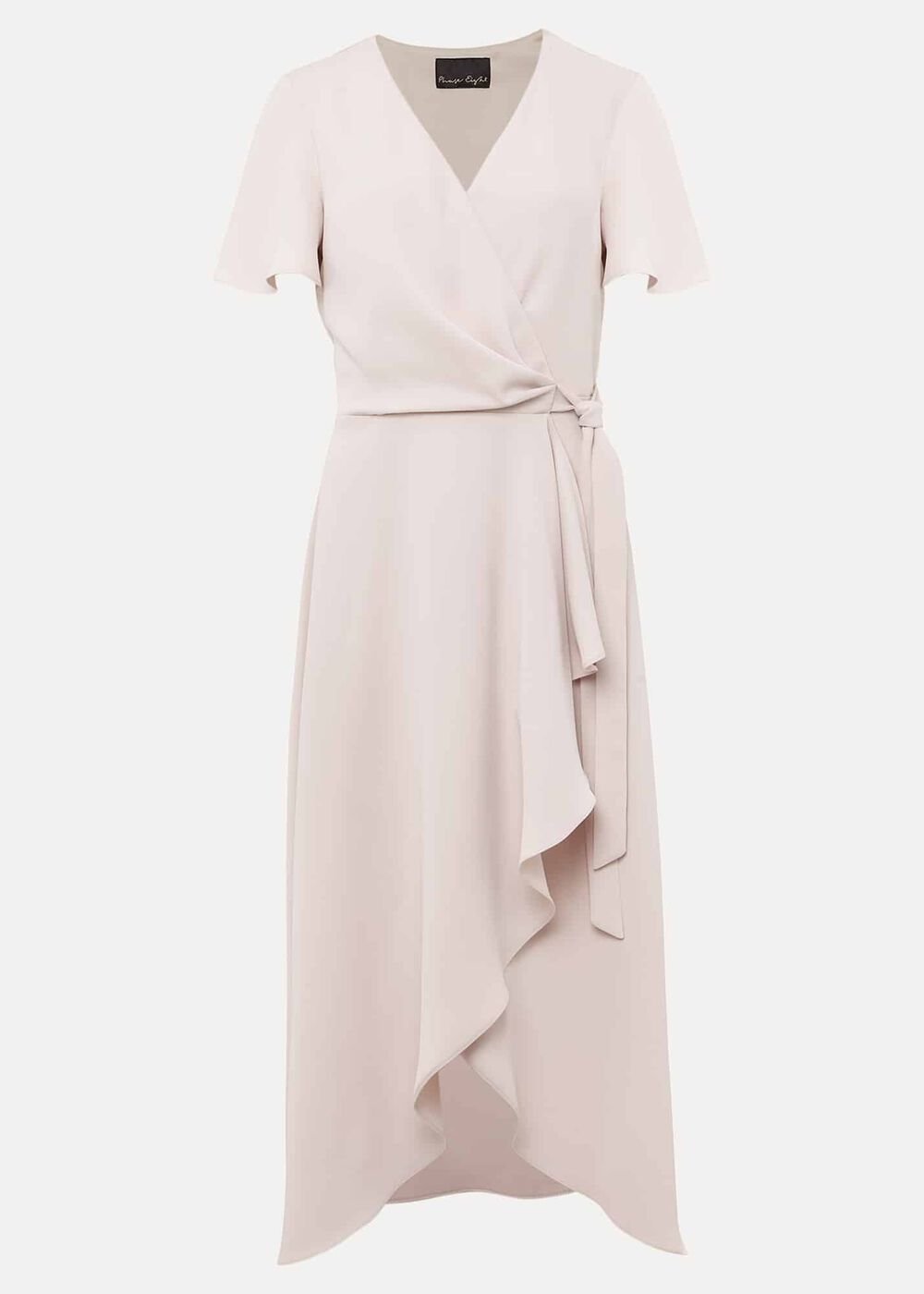 Julissa Ruffle Wrap Midi Dress Cameo