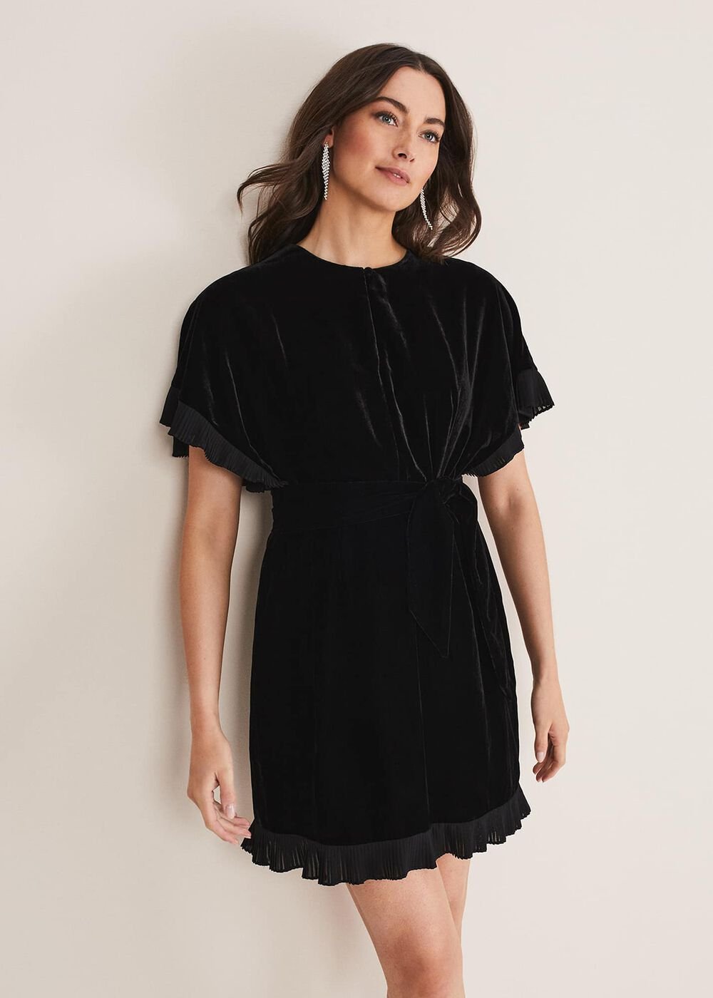 Gianna Velvet Dress Black