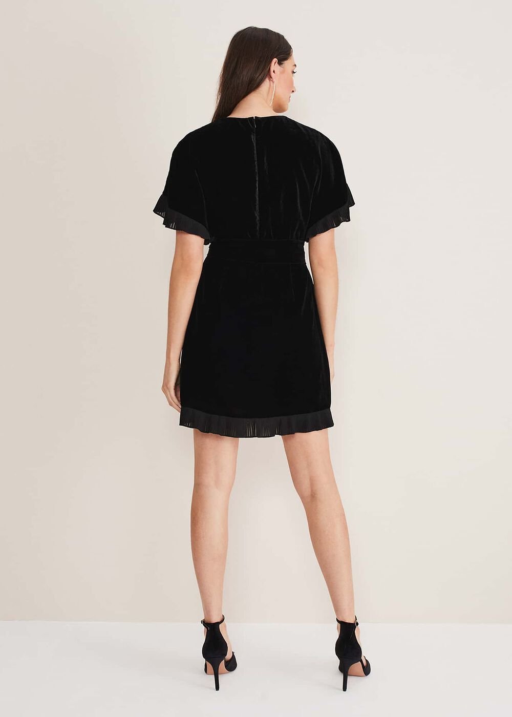 Gianna Velvet Dress Black