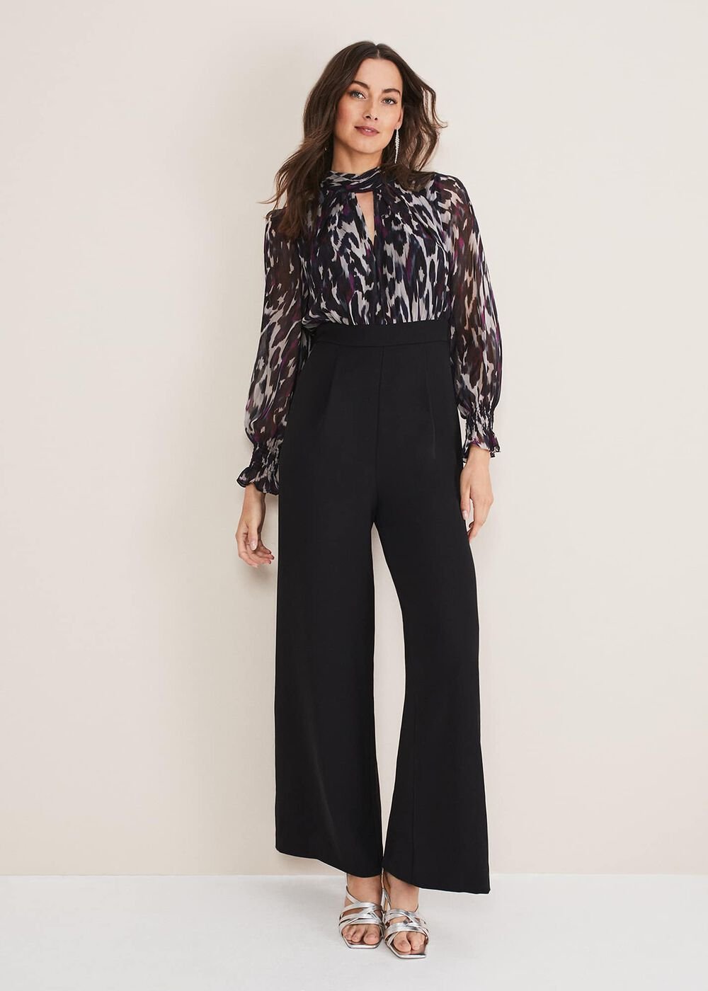 Millicent Print Jumpsuit Multi-Coloured