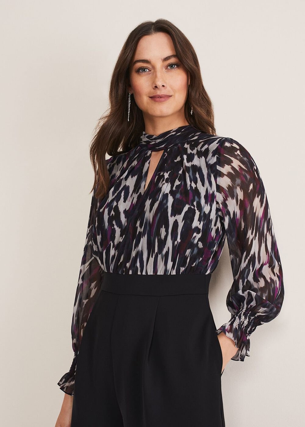 Millicent Print Jumpsuit Multi-Coloured