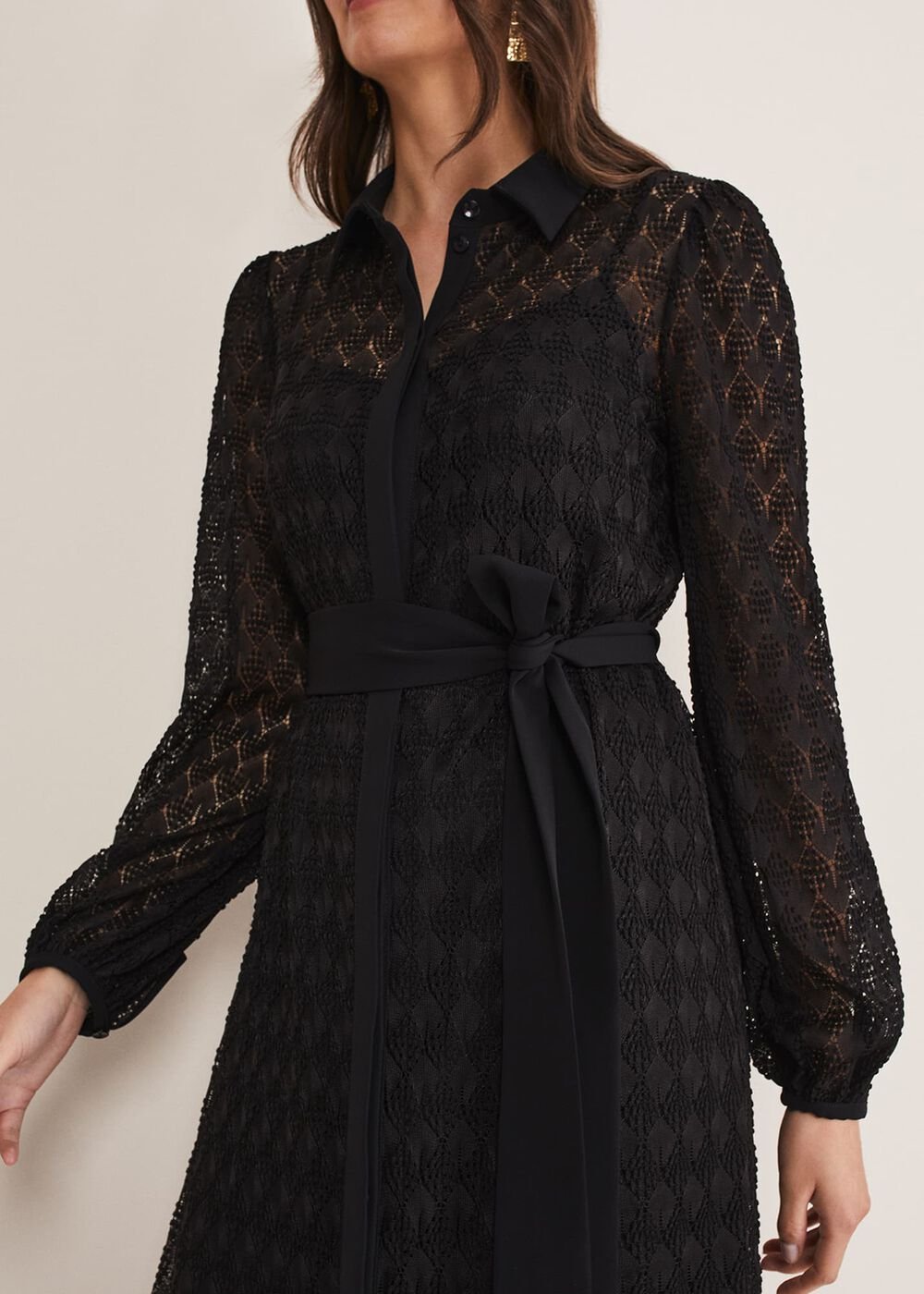 Leila Lace Dress Black