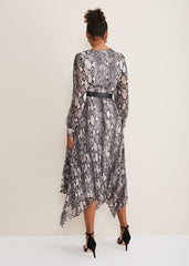 Dani Animal Print Dress Black/Multi