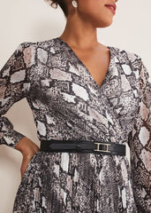 Dani Animal Print Dress Black/Multi