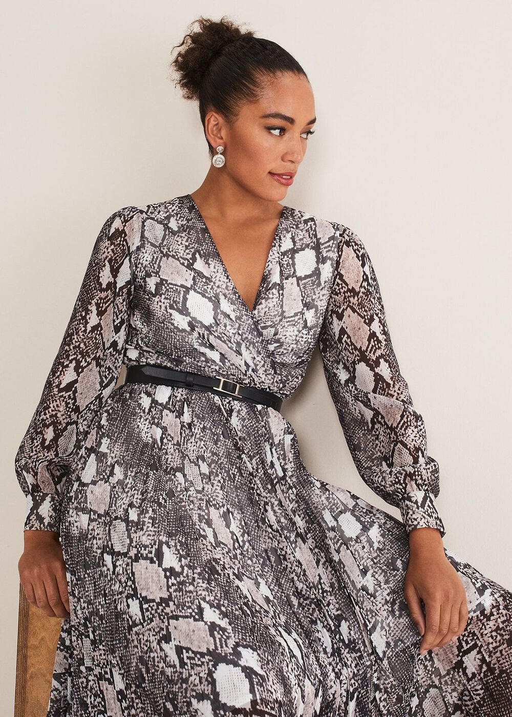 Dani Animal Print Dress Black/Multi