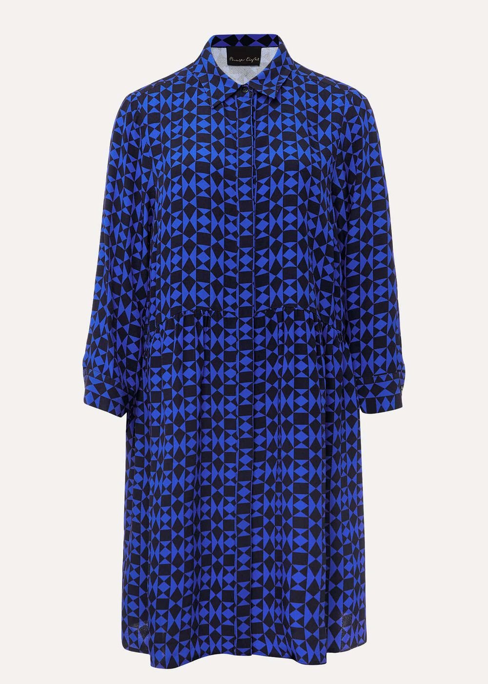 Bregitta Geo Swingdress Black/Blue