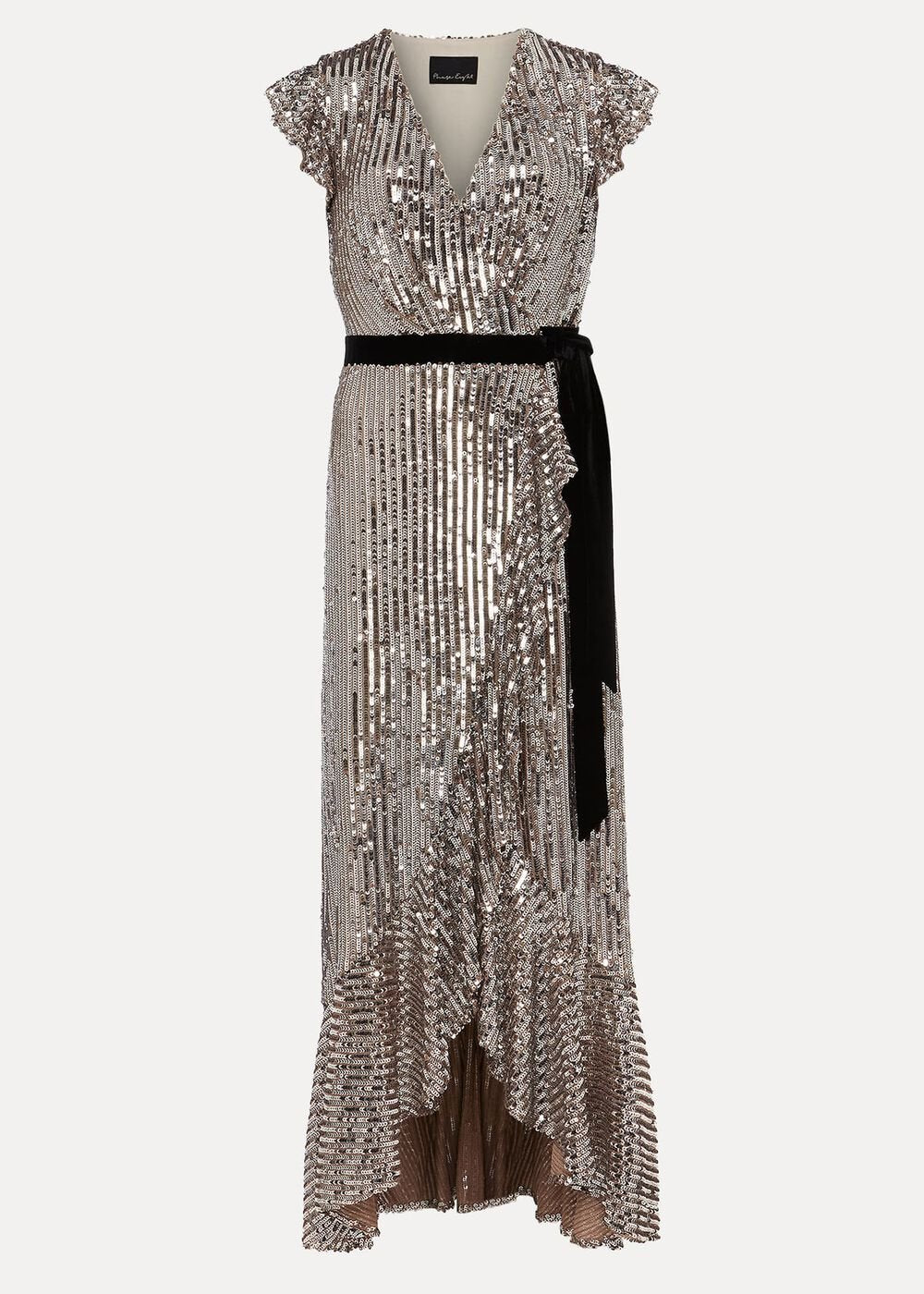 Enja Sequin Maxi Dress Gold