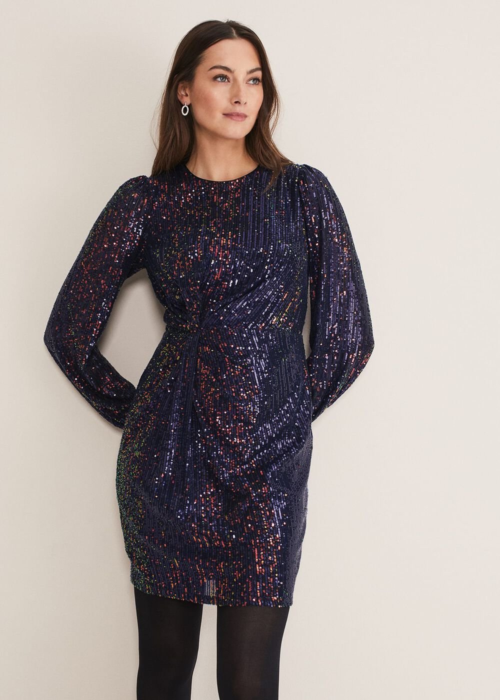Orianne Sequin Dress Multi-Coloured