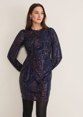 Orianne Sequin Dress Multi-Coloured