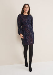 Orianne Sequin Dress Multi-Coloured