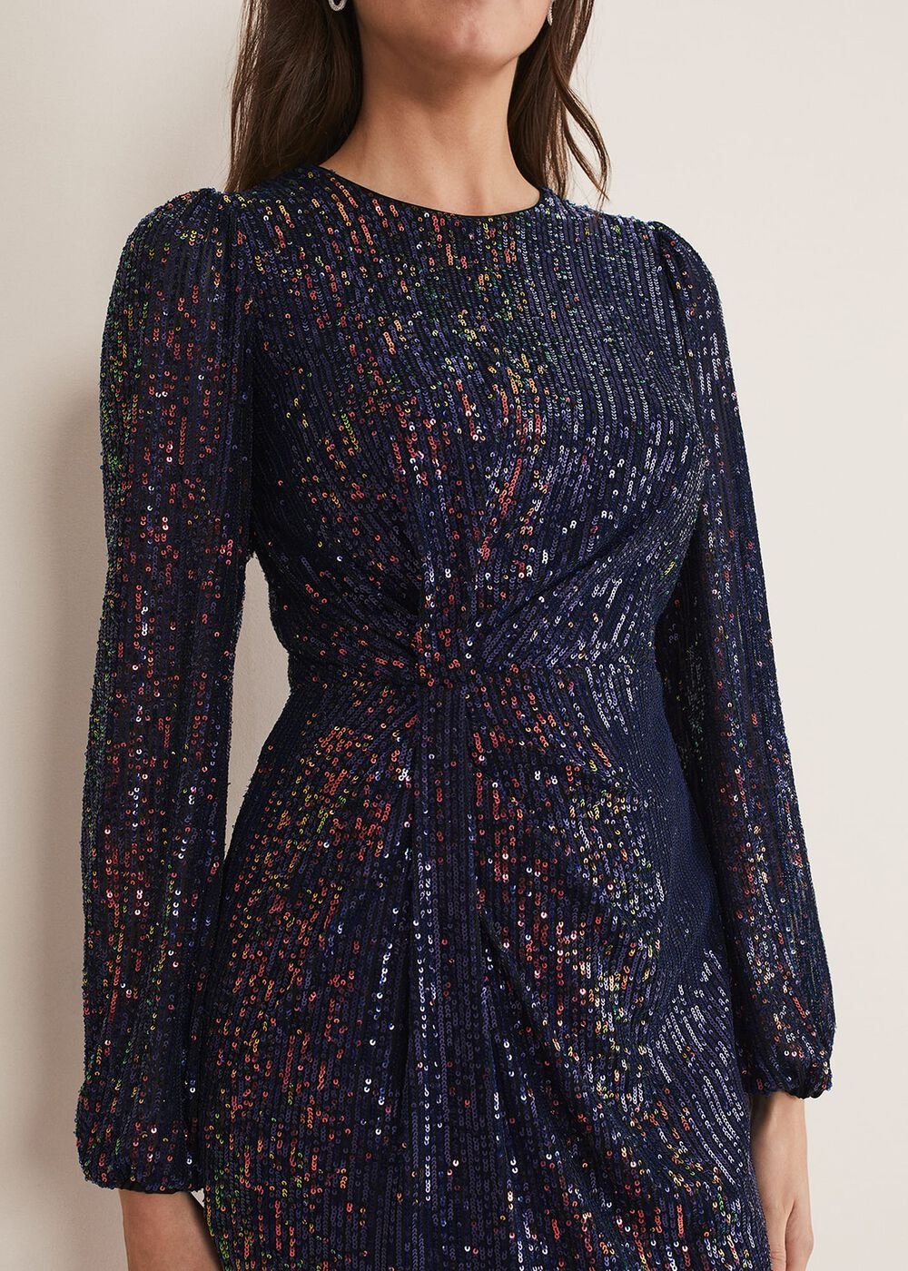 Orianne Sequin Dress Multi-Coloured