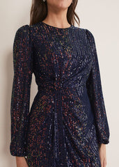 Orianne Sequin Dress Multi-Coloured