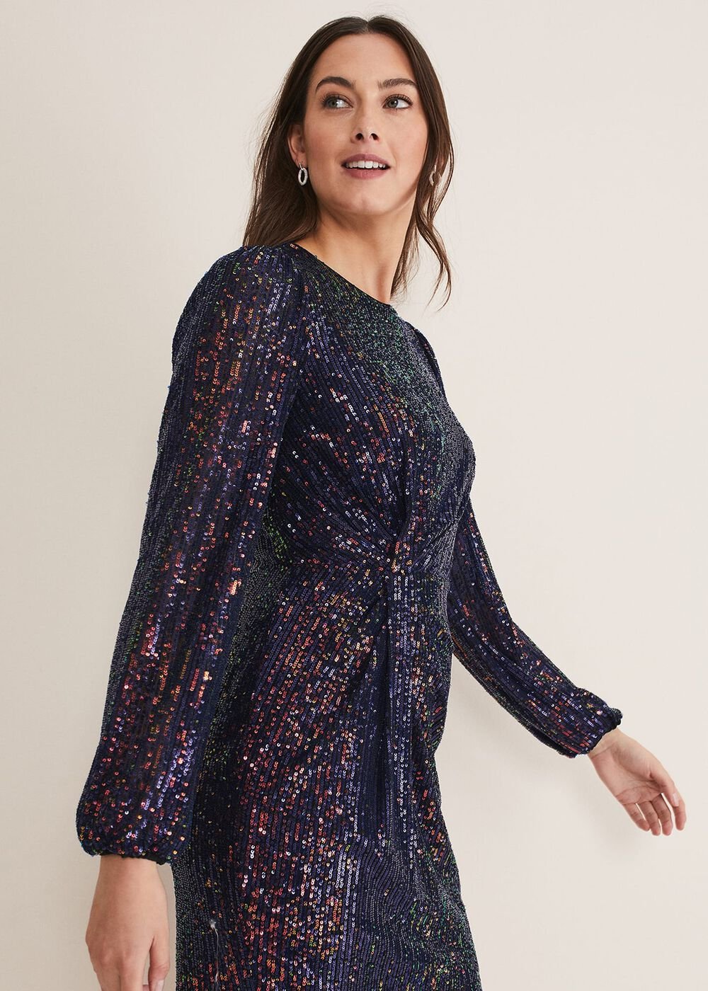 Orianne Sequin Dress Multi-Coloured