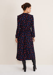 Karleen Ditsy Midi Dress Multi/Navy