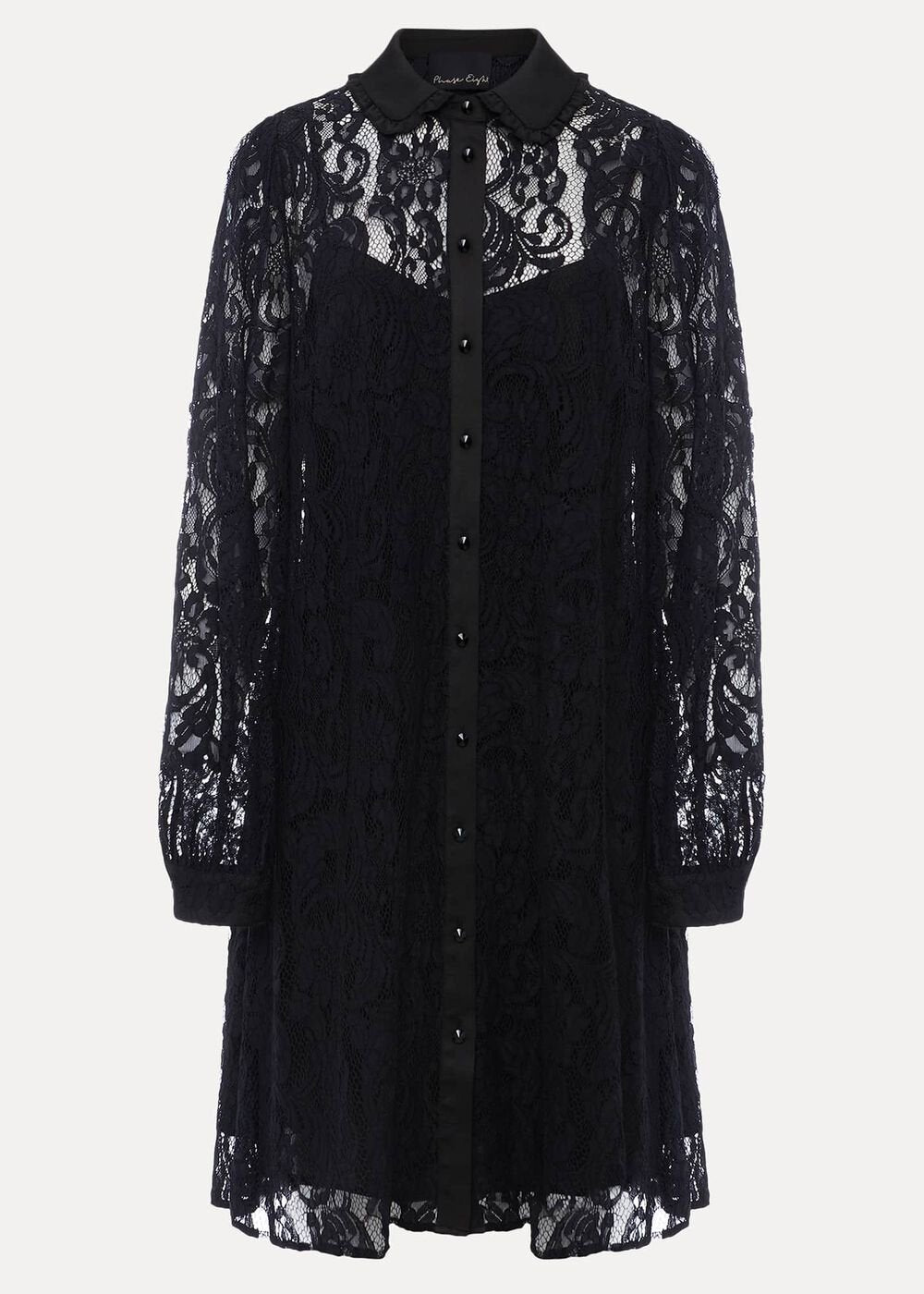 Maisy Lace Swing Dress Black