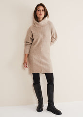 Fillipa Tunic Knit Dress Oatmeal