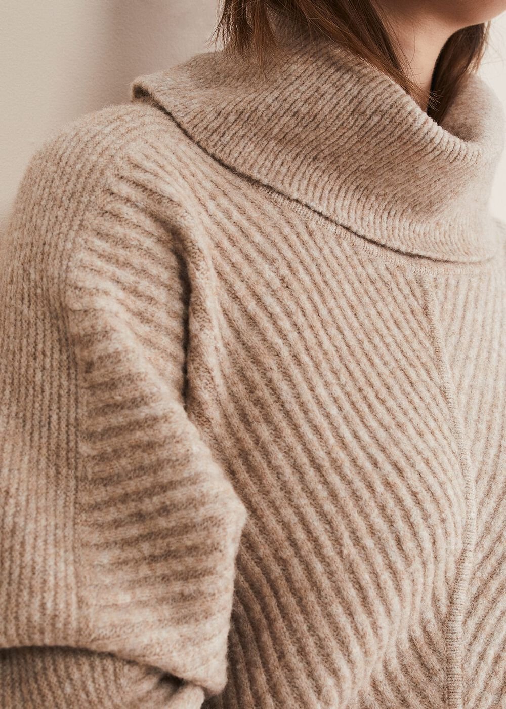 Fillipa Tunic Knit Dress Oatmeal