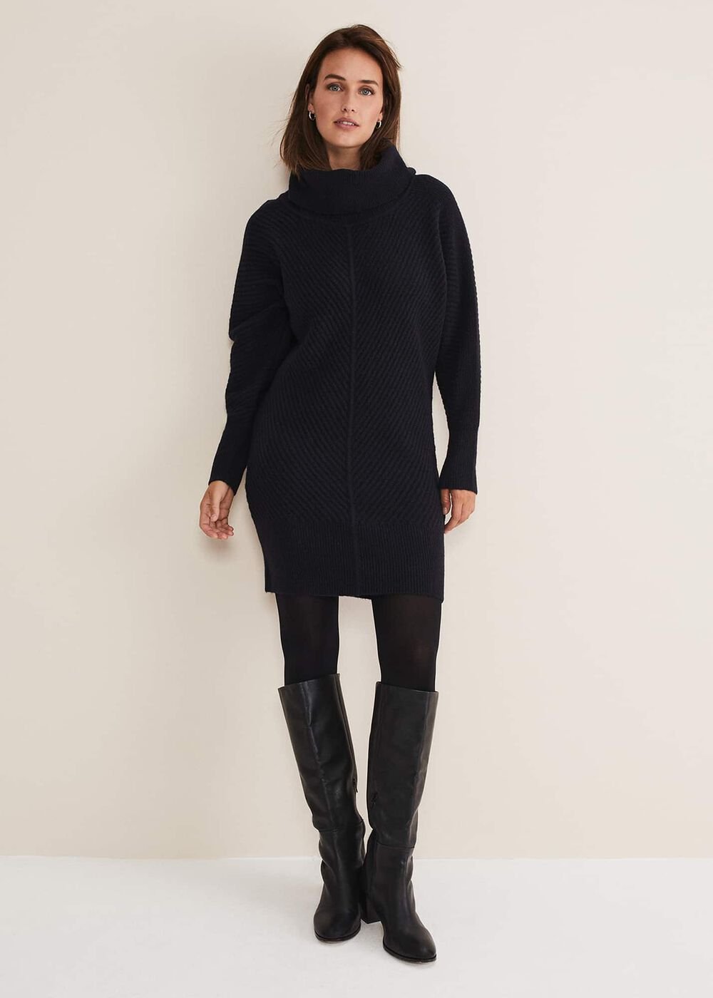 Fillipa Tunic Knit Dress Midnight