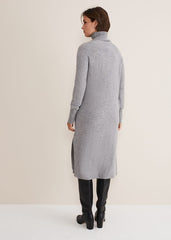Seline Wool Cashmere Dress Mid Grey