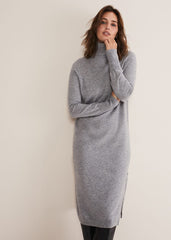 Seline Wool Cashmere Dress Mid Grey