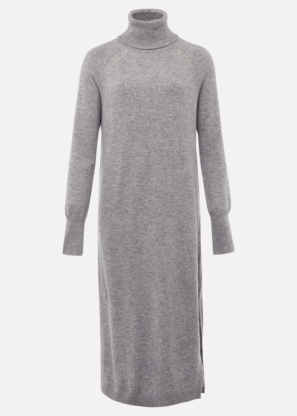 Seline Wool Cashmere Dress Mid Grey