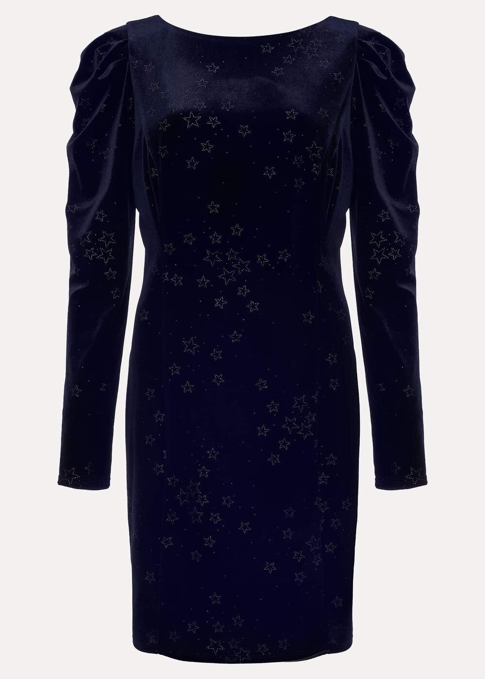 Daria Velvet Star Dress Midnight/Pewter