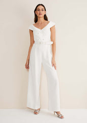 Liberty Tux Jumpsuit Ivory