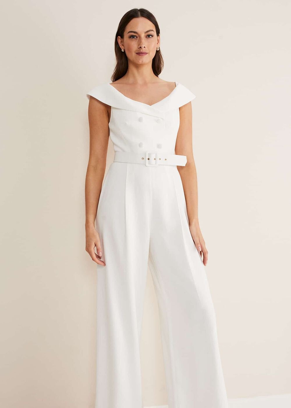Liberty Tux Jumpsuit Ivory