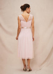 Ella Tulle Dress Antique Rose