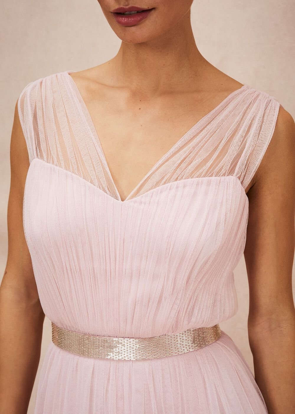 Ella Tulle Dress Antique Rose