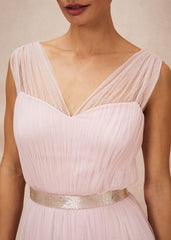 Ella Tulle Dress Antique Rose