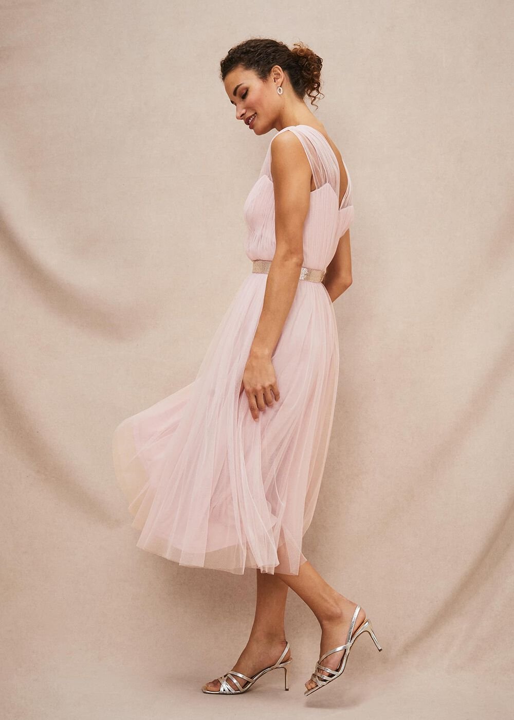 Ella Tulle Dress Antique Rose