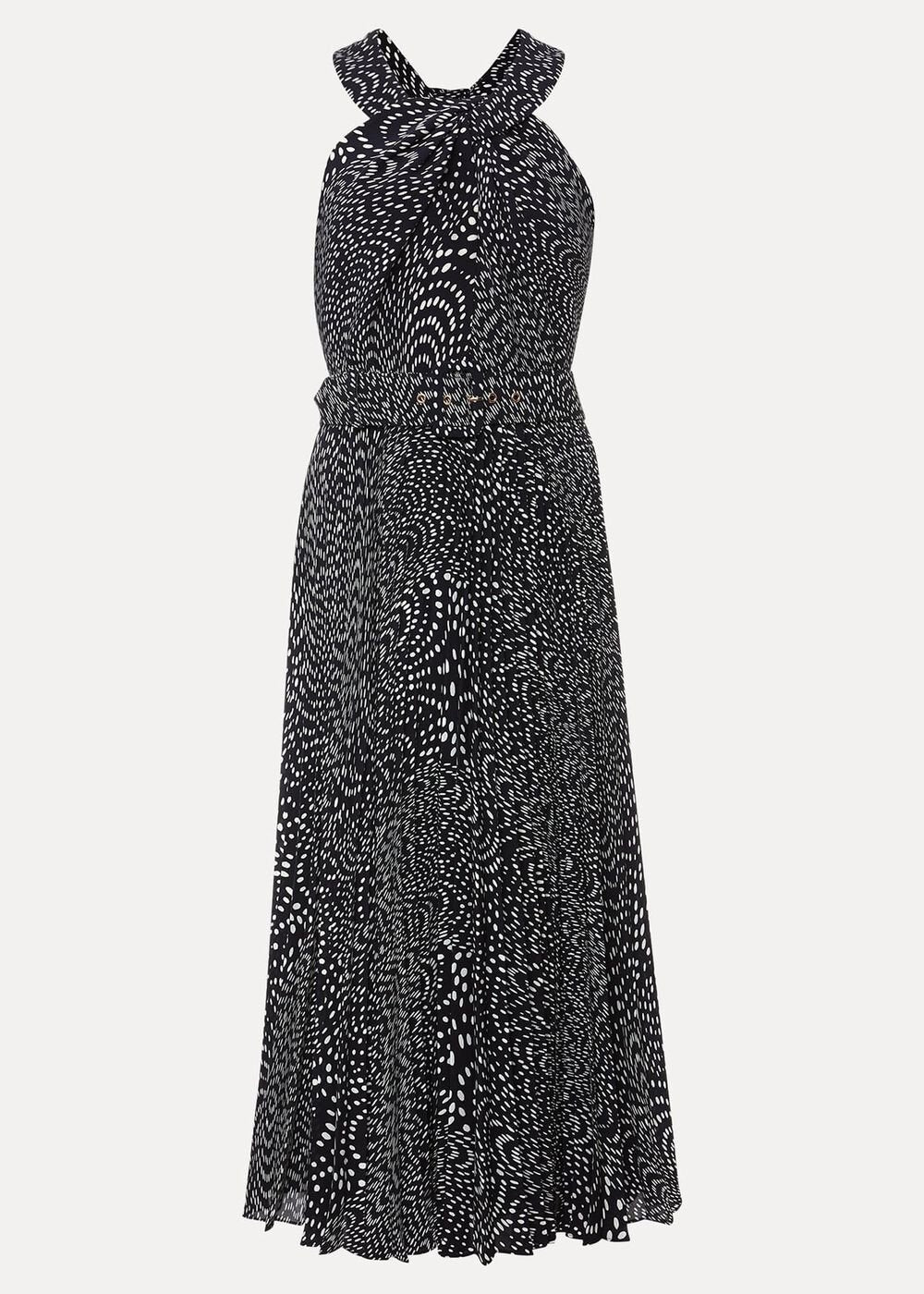 Elsie Spot Dress Navy/Ivory