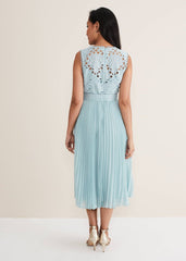 Petite Amora Lace Bodice Dress Peppermint