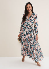 Petite Averie Floral Maxi Dress Multi-Coloured