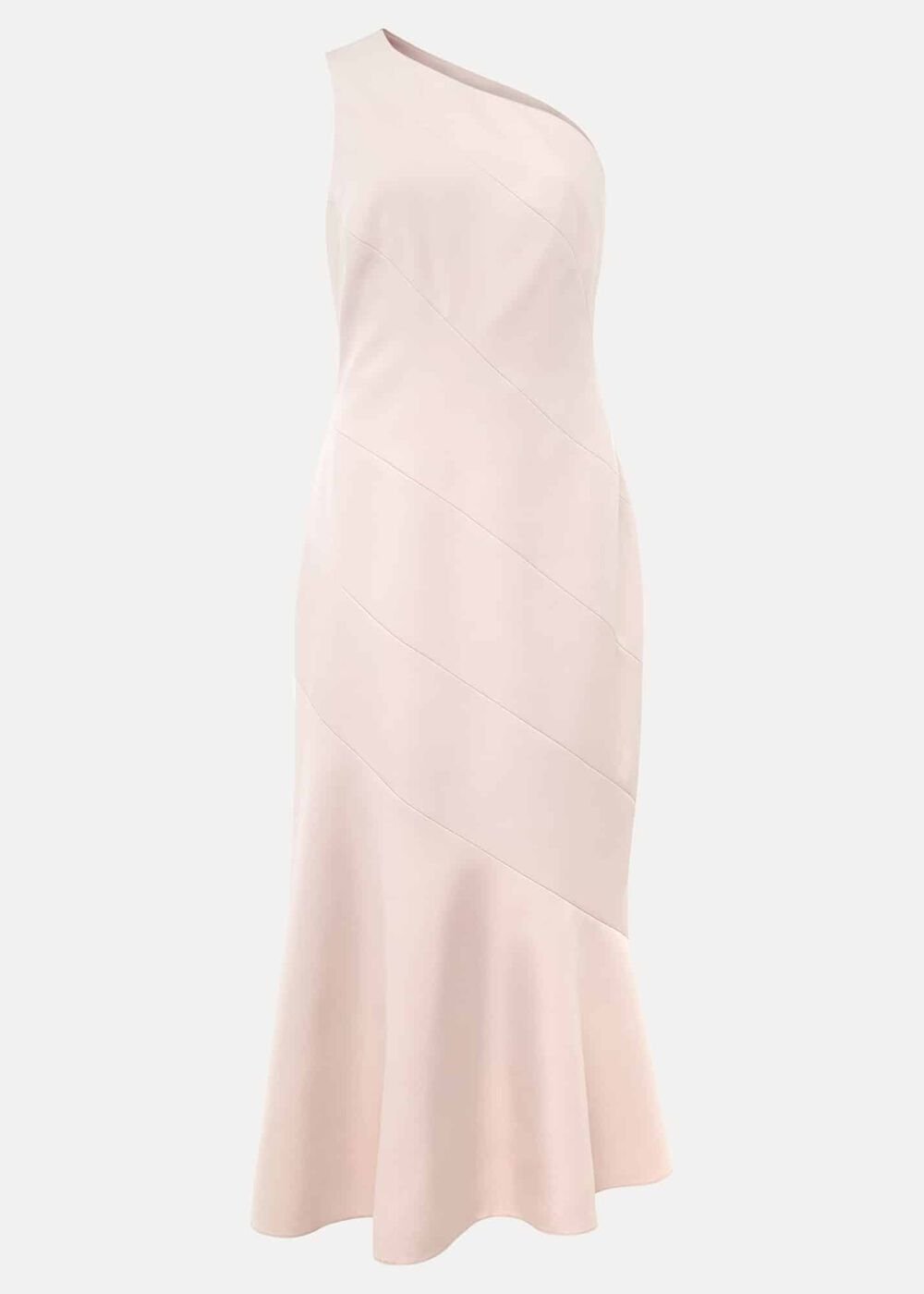 Valencia One Shoulder Midaxi Dress Petal Pink
