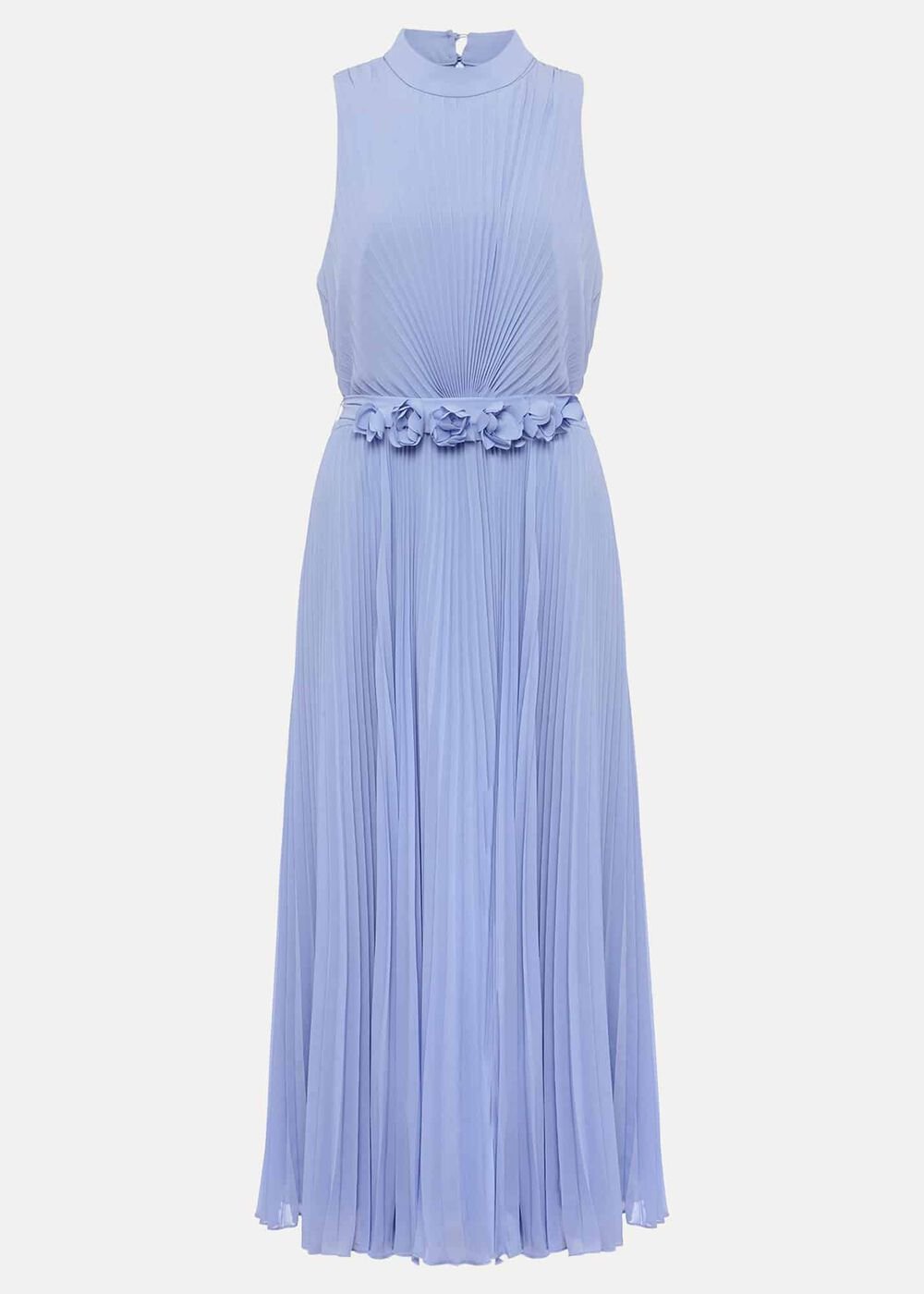 Petite Simara Pleated Midi Dress Cornflower