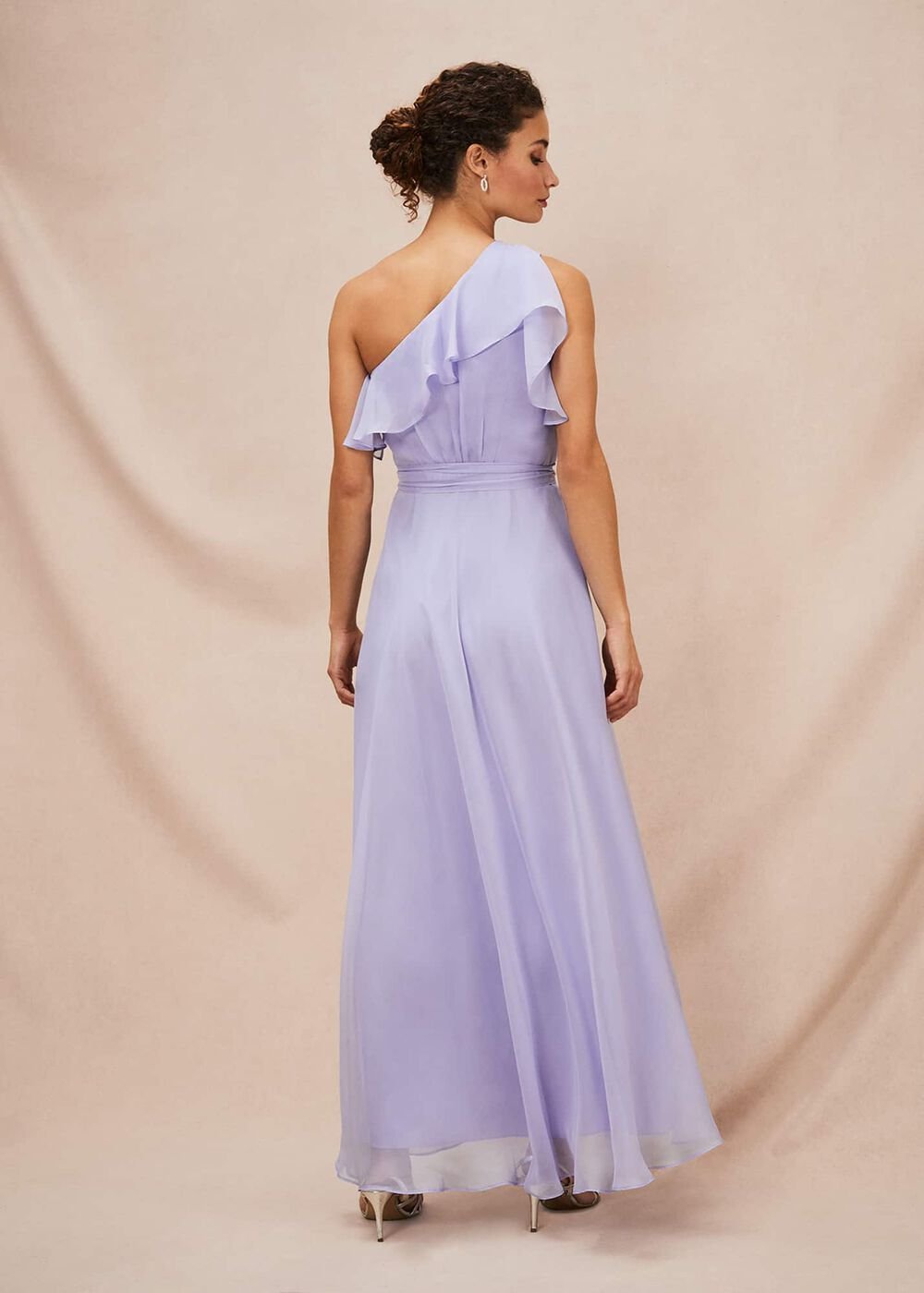 Mia One Shoulder Maxi Dress China Blue
