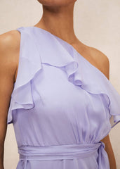 Mia One Shoulder Maxi Dress China Blue