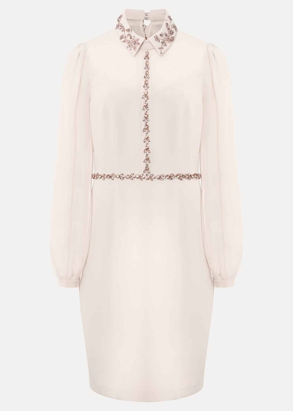 Petite Avah Embellished Bodycon Dress Antique Rose