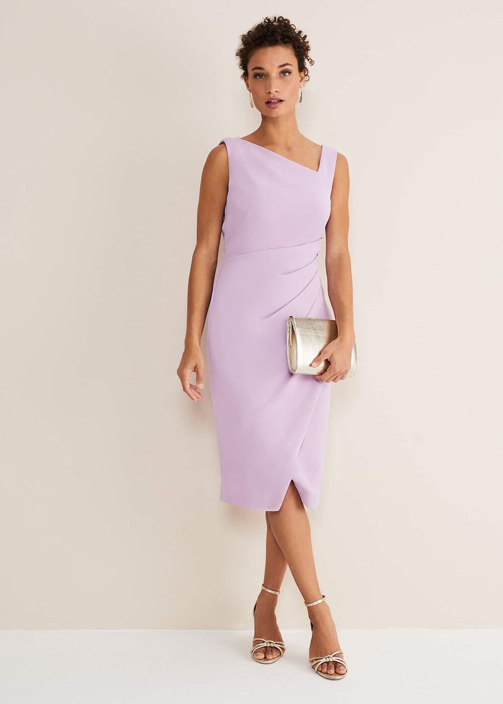 Emmie Asymmetric Hem Dress Crocus