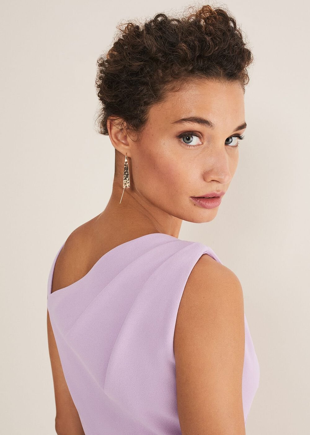 Emmie Asymmetric Hem Dress Crocus