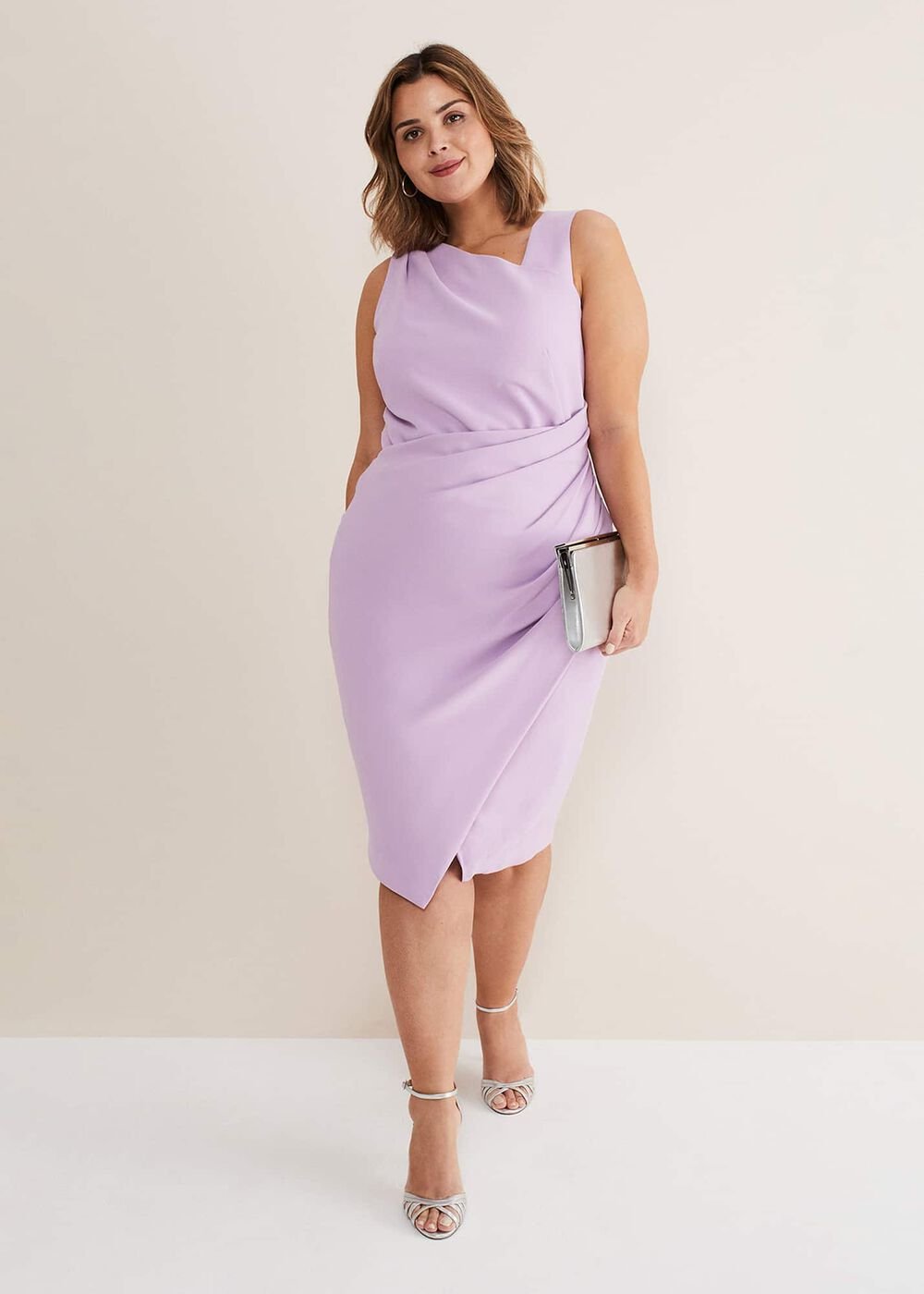Emmie Asymmetric Hem Dress Crocus