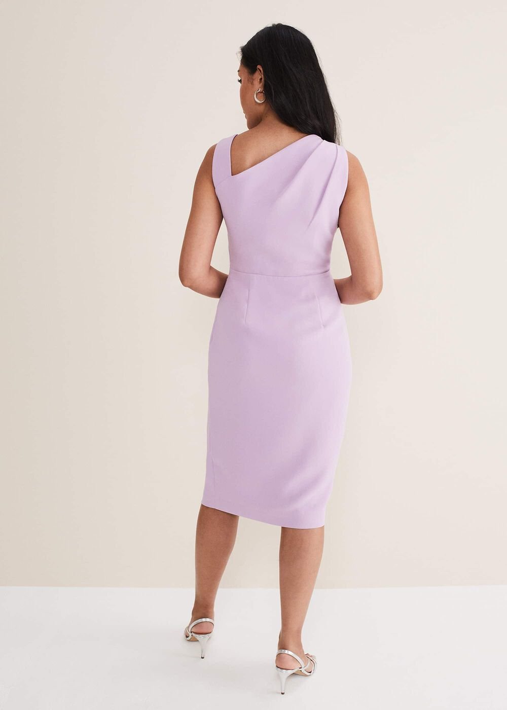Petite Emmie Asymmetric Hem Dress Crocus