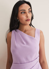 Petite Emmie Asymmetric Hem Dress Crocus