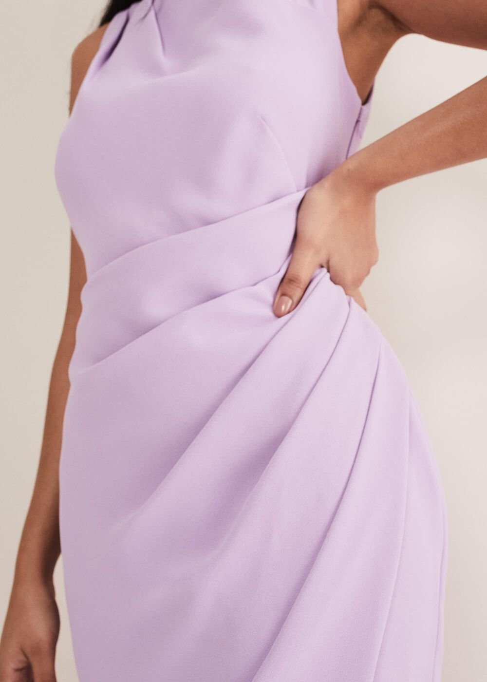 Petite Emmie Asymmetric Hem Dress Crocus