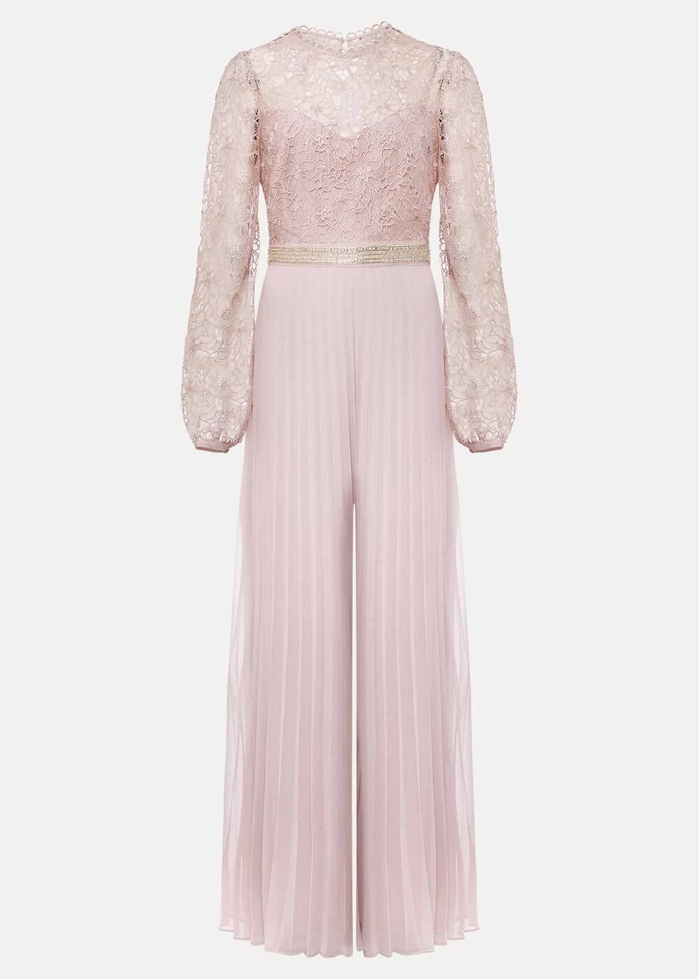 Isla Lace Wide Leg Jumpsuit Antique Rose